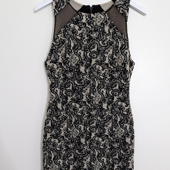 Alice & Olivia Thalia Sleeveless Dress Size 6 Black And White - Picture 3 of 8